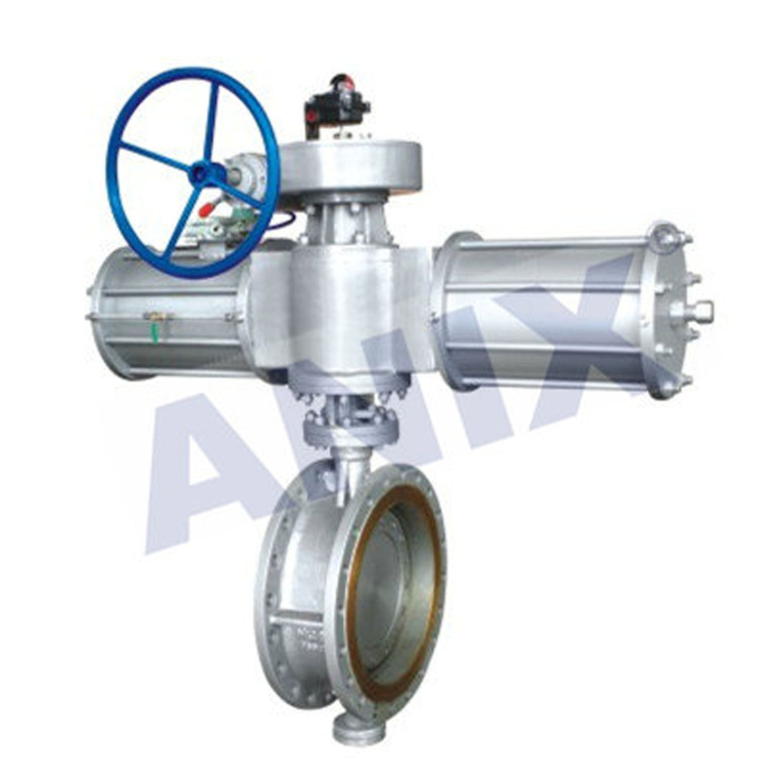 高性能金屬硬密封氣動蝶閥