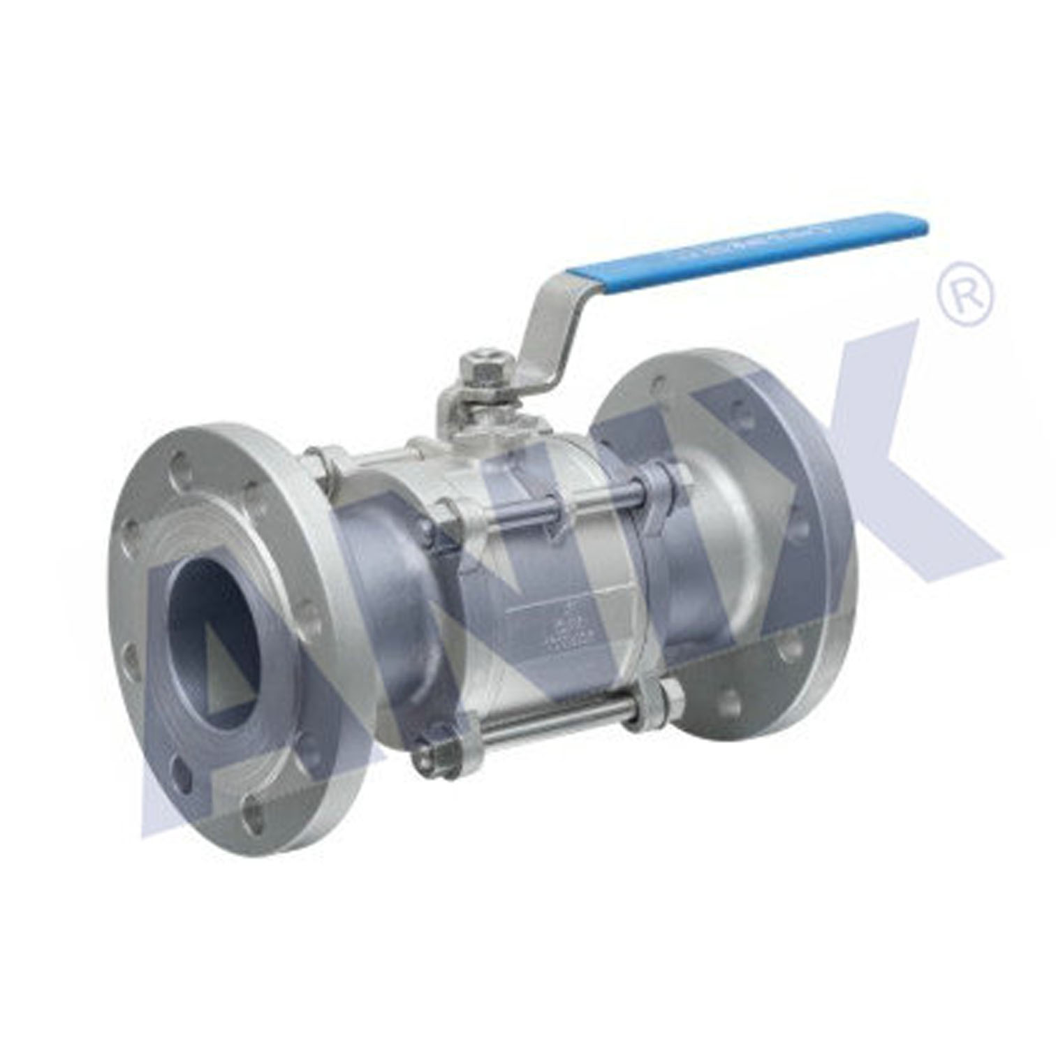 高性能三片式法蘭球閥