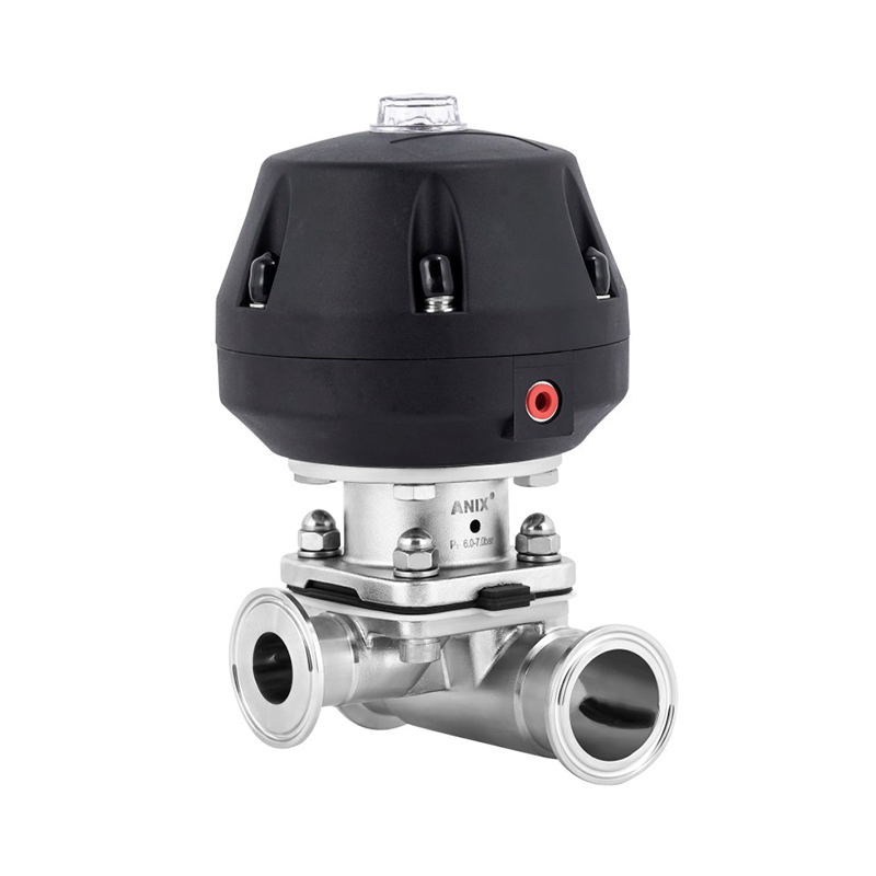 三通塑料頭氣動快裝隔膜閥