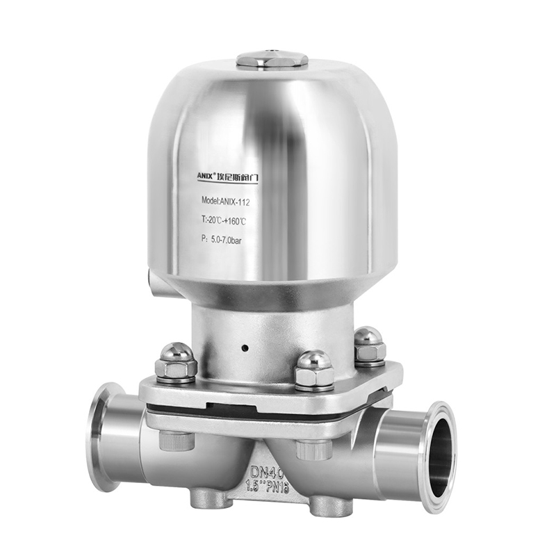 不鏽鋼頭氣動快裝隔膜閥