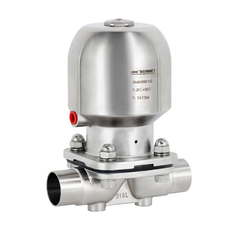 不鏽鋼頭氣動焊接隔膜閥