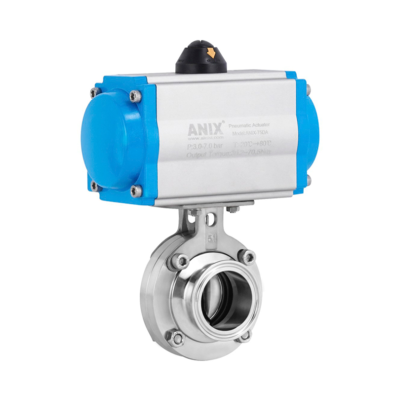 臥式氣動衛生級快裝蝶閥