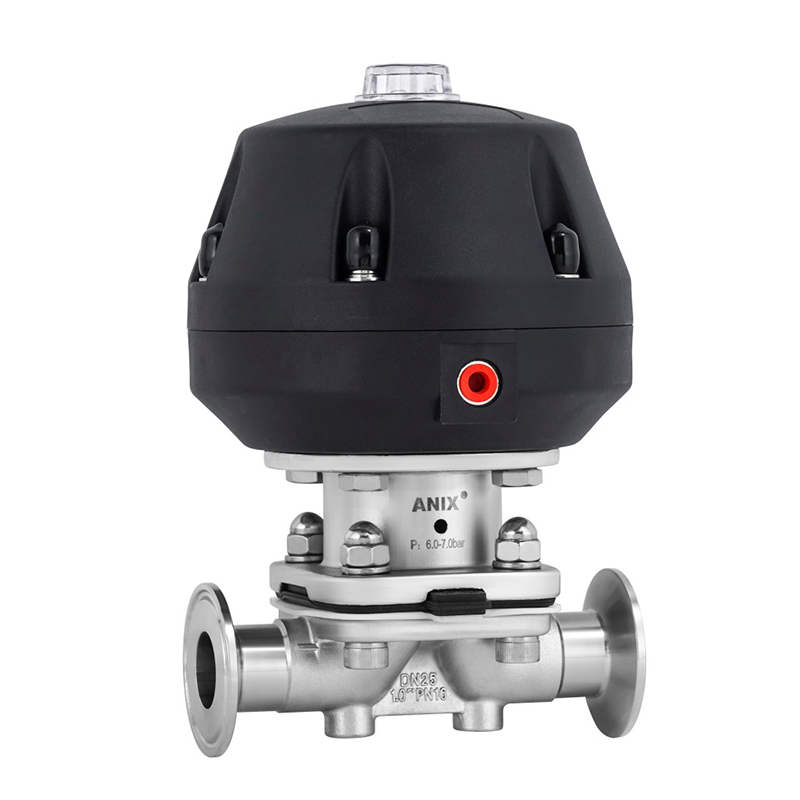 塑料頭氣動快裝隔膜閥