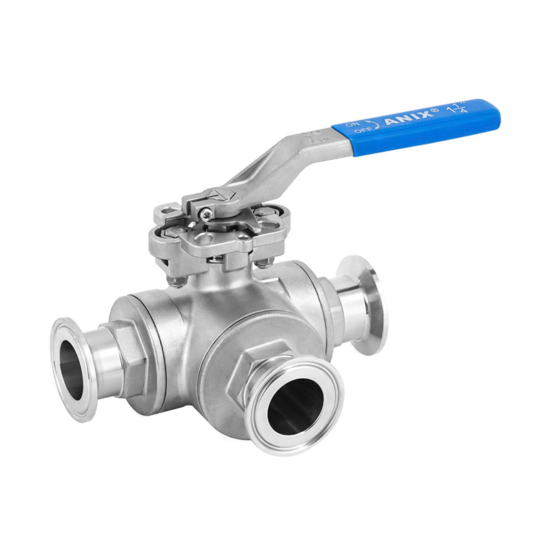 手動衛生級三通快裝球閥