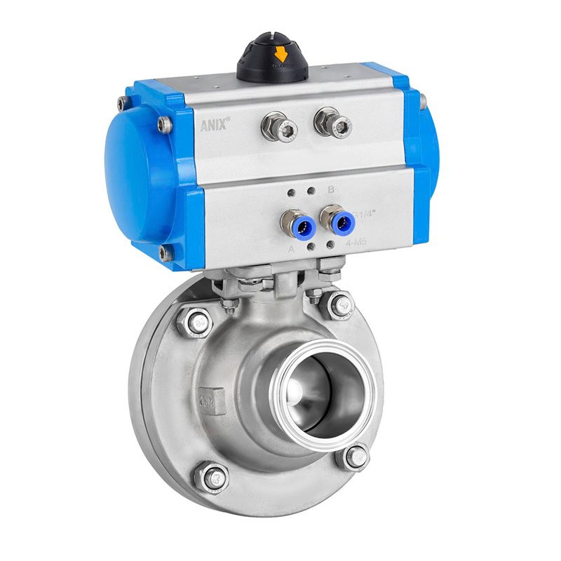 氣動衛生級罐底快裝球閥