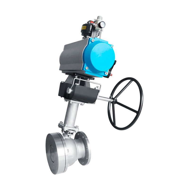 氣動斜頸法蘭罐底閥